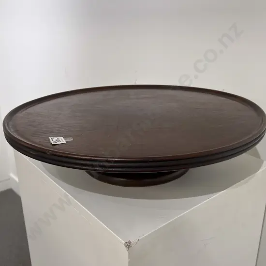 19th Century Mahogany Circular Tabletop Lazy Susan