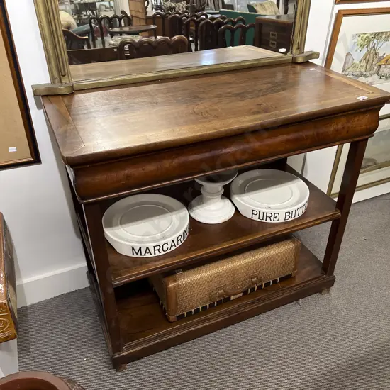 19th Century Three Tier Mahogany Dumb Waiter