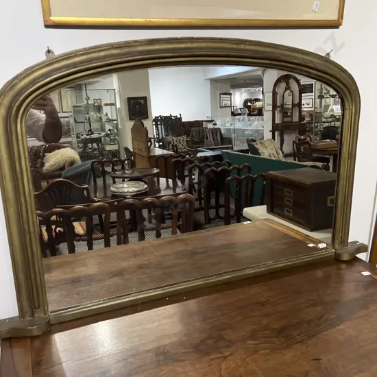 Vict Re-gilded Over Mantel Mirror