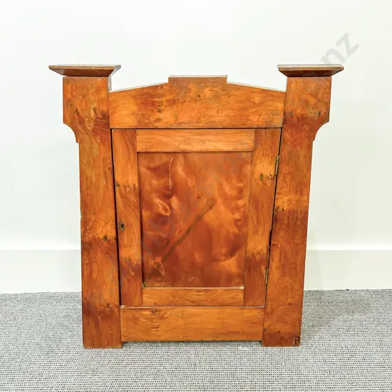 Early C20th NZ Colonial Compression Kauri Wall Cupboard