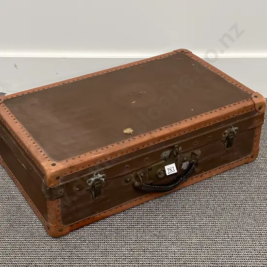 Edwardian Card Leather Bound Travel Case