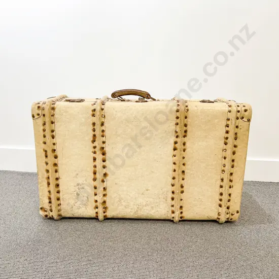 1930's Pig Skin Style Suitcase