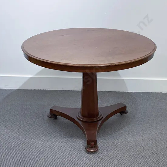 Wm IV Faded Mahogany Tilt-Top Circular Supper Table