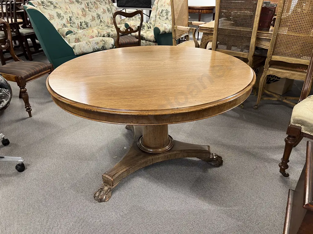 Wm IV Faded Mahogany Tilt Top Supper Table Image 1++