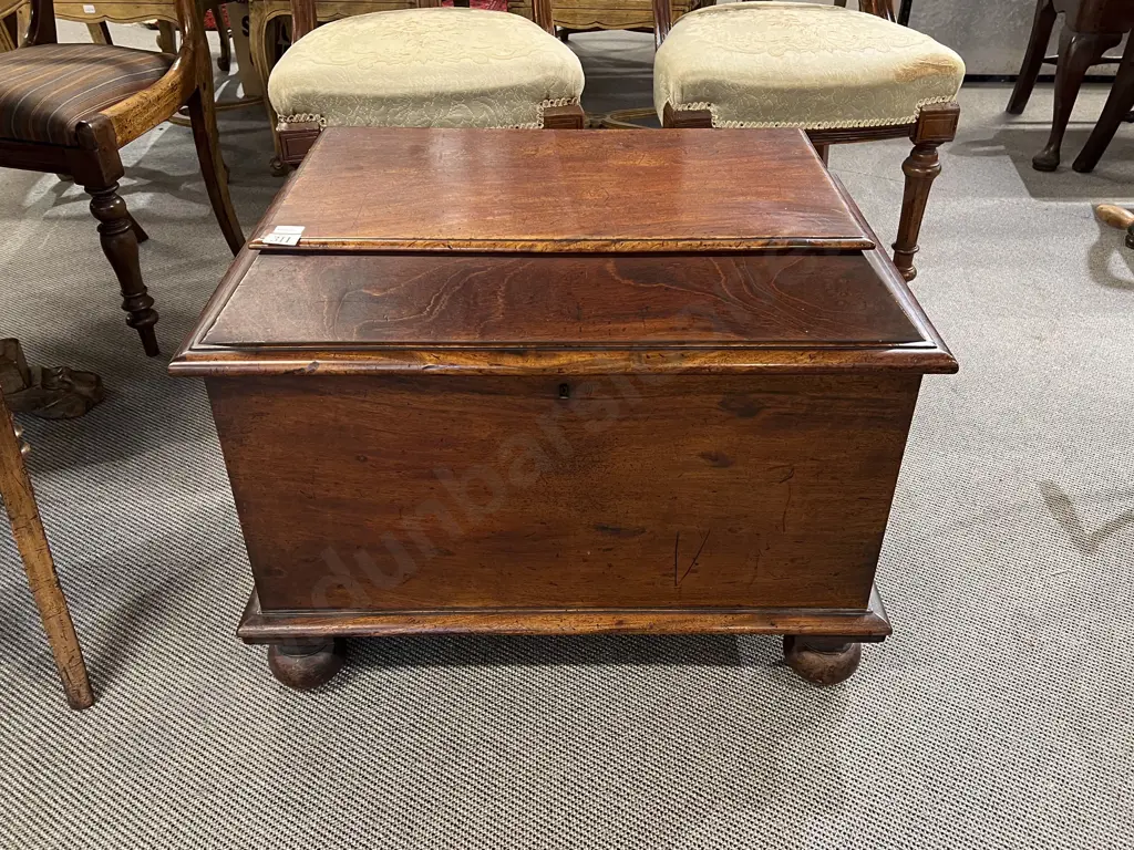 Vict Mahogany Sarcophagus Form Cellarette Image 1++