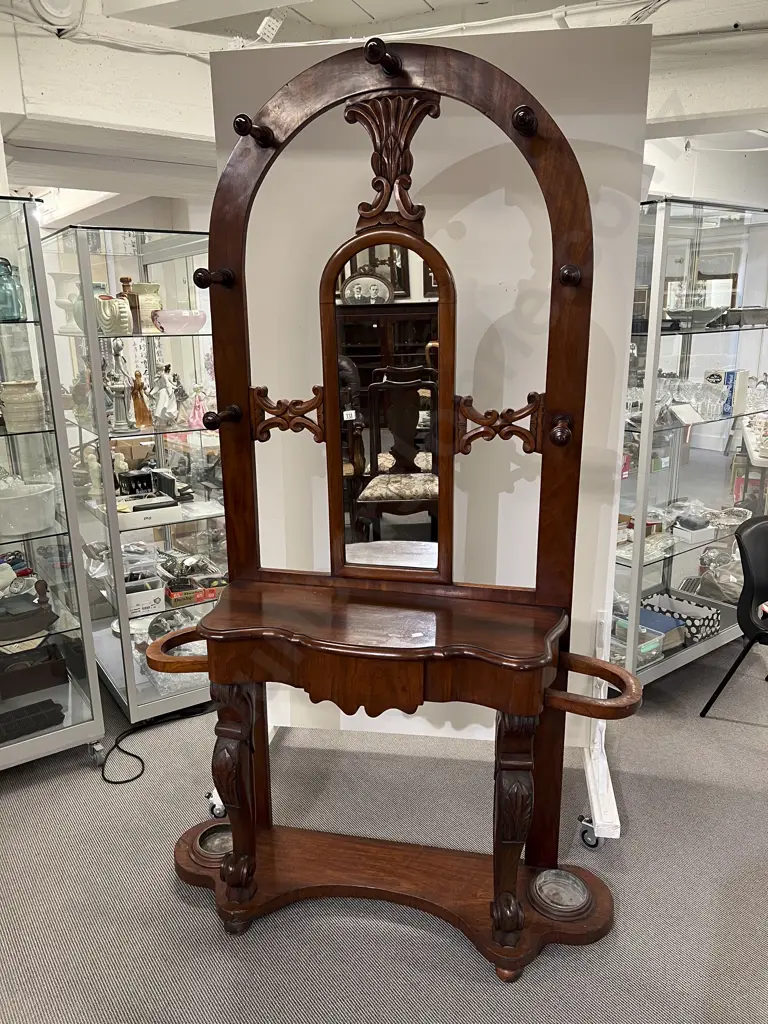 Vict Mahogany Hall Stand Image 1++