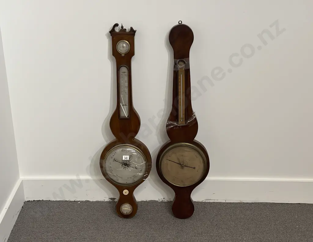 Two Vict Mahogany Barometers Image 1++