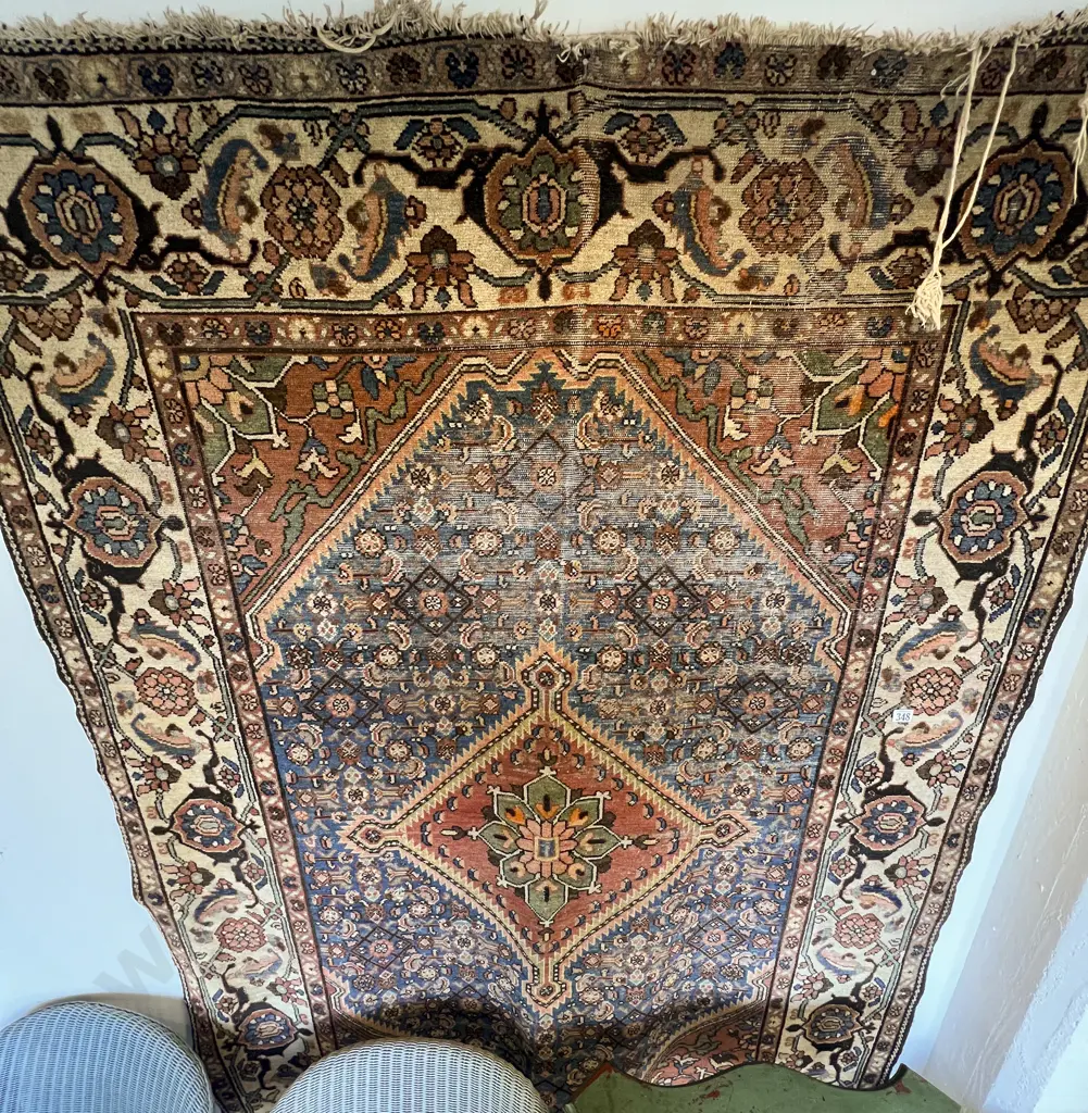 Antique Worn Persian Rug Image 1++