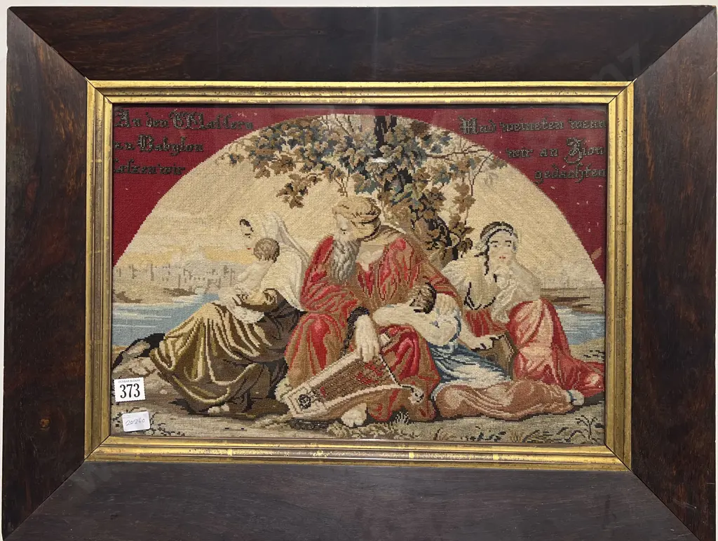 Vict Biblical Wool Petit Point Cross Stich Tapestry Image 1++