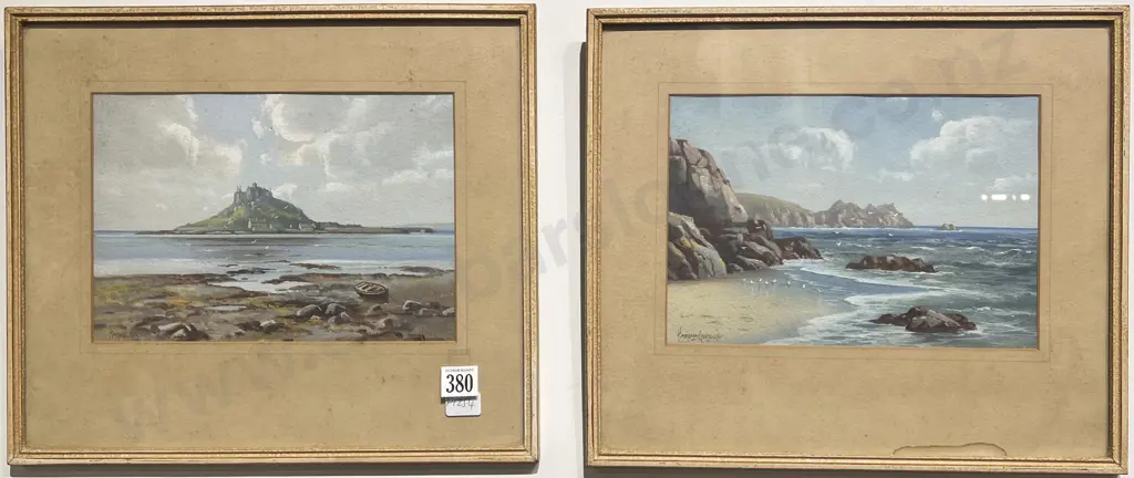 Pair Harold Gordon Watercolours Image 1++