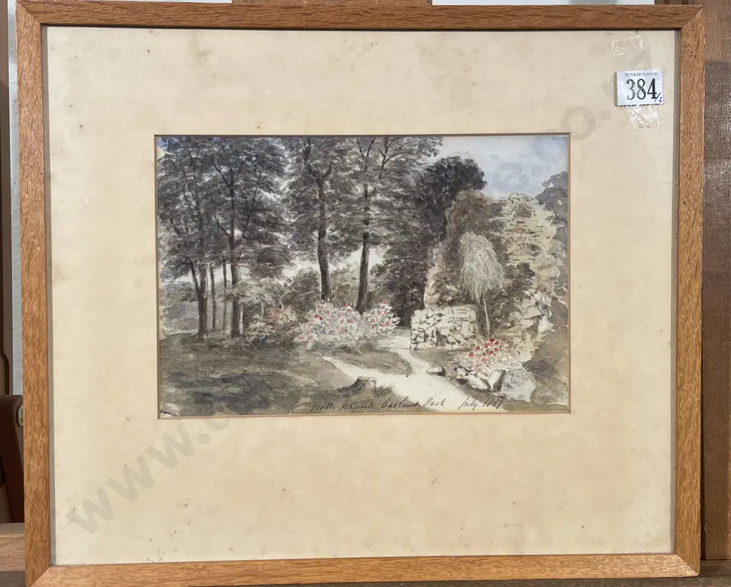 Victorian Watercolour Dated July 1857 Image 1++