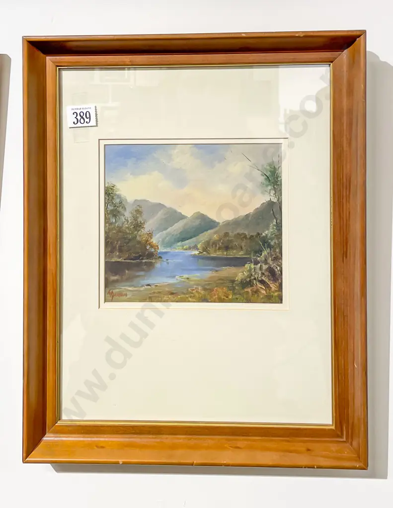 NZ Colonial Mountain River Scene Image 1++