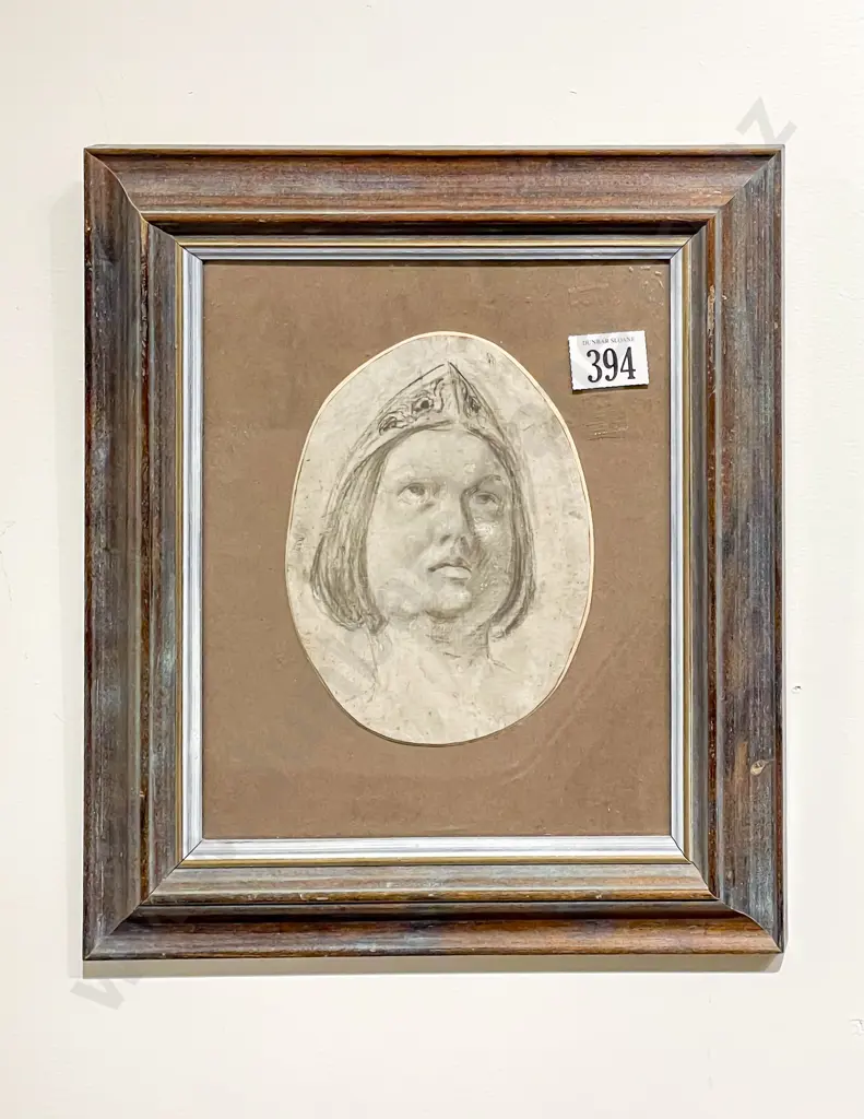 Attributed Guido Reni 1575 - 1642 Pencil Sketch Portrait Image 1++