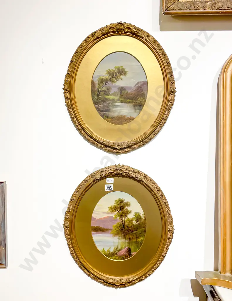 Pair Late C19th Scottish High Loch Views Image 1++