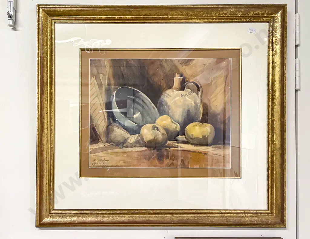 J K Burtonshaw - Still Life Watercolour Image 1++