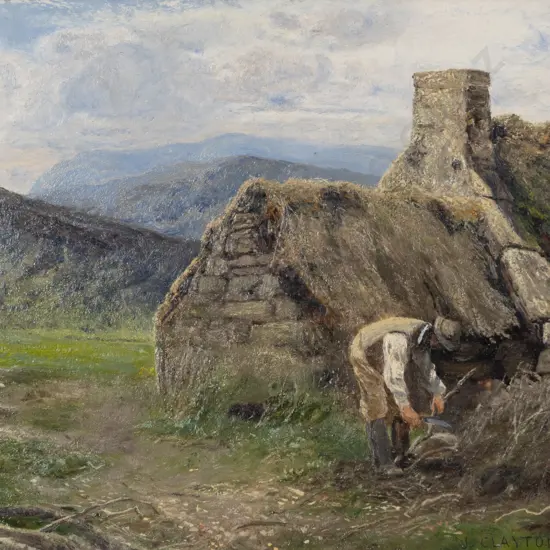 J Clayton Adams (English) - The Woodman's Cottage Lochnagar