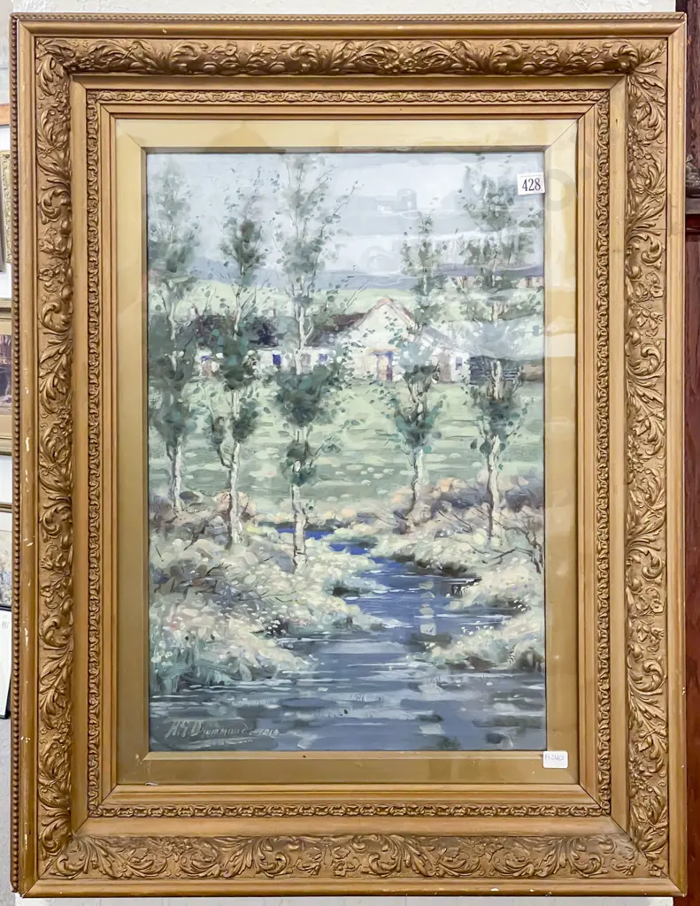 H D Drummand - English Farm Cottage & Stream Image 1++