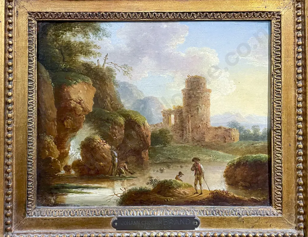 Pair Johann Cristian Brand (1723 - 1793) - Romantic Landscapes Image 1++