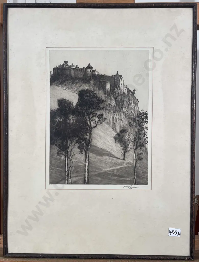 William Renison (Scottish 1862 - c1940) - Edinburgh Castle Image 1++