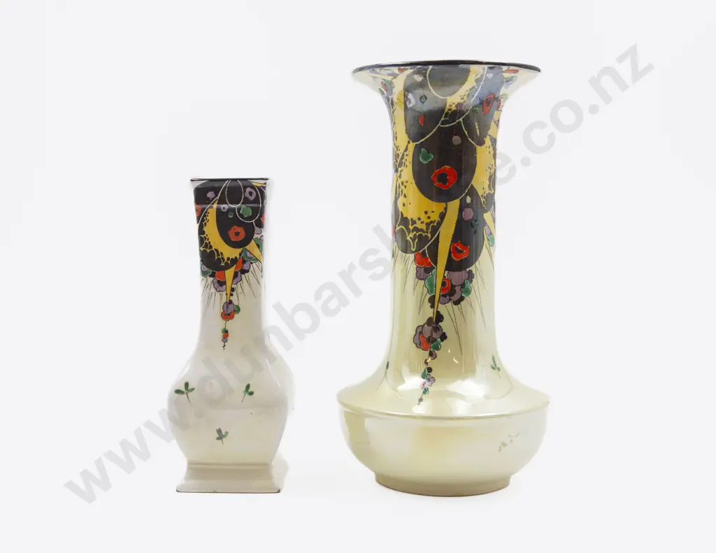 Two Shelley "Balloons and Flashes" Vases 24cm Image 1++