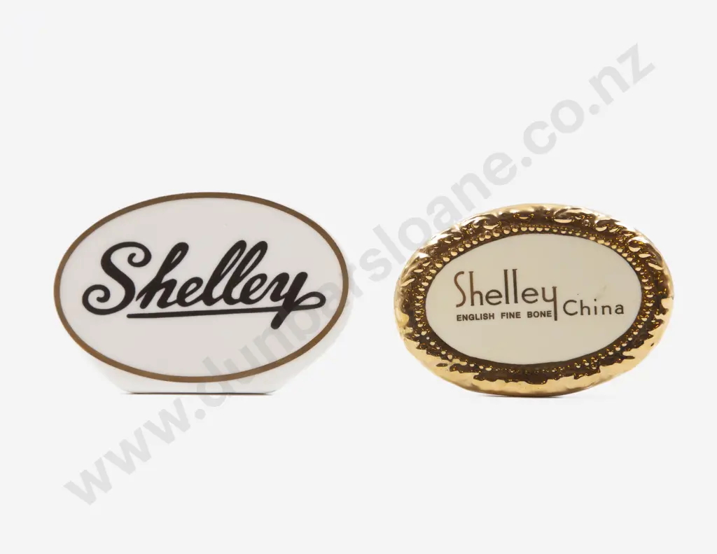 Two Shelley Ceramic Retail Shelf Labels Image 1++
