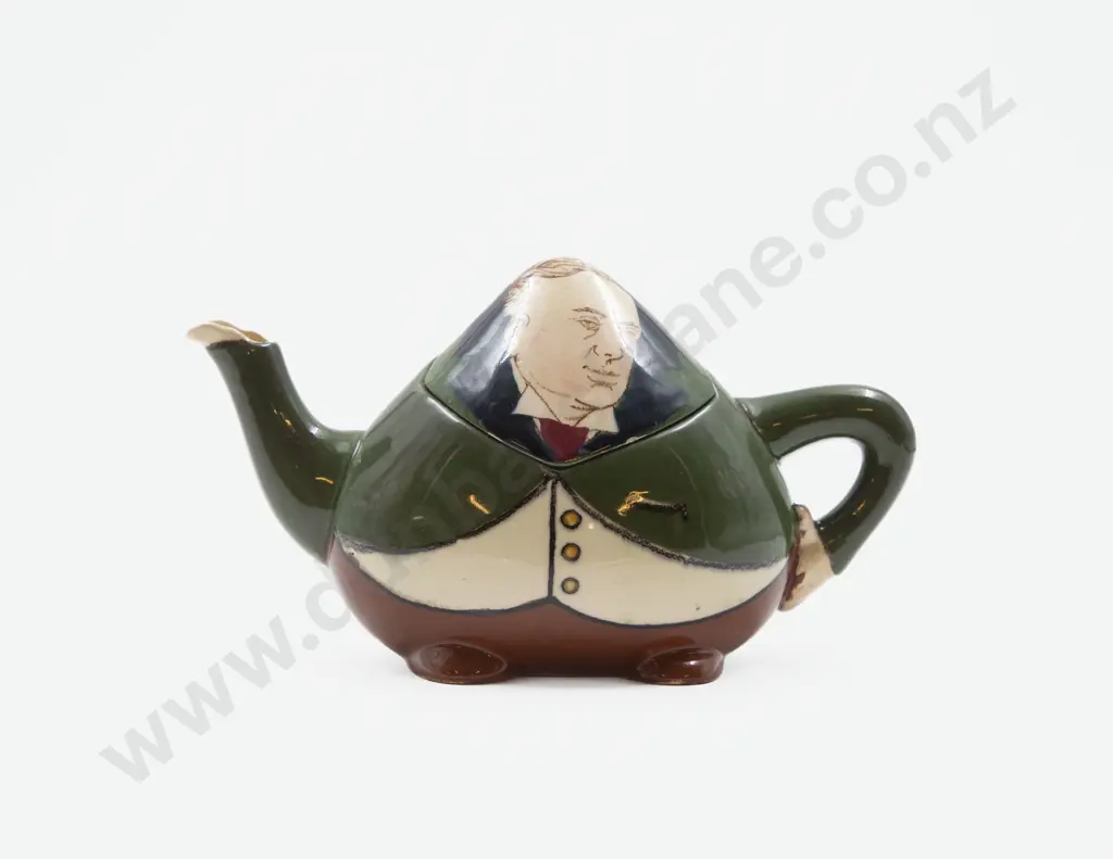 Shelley Intarsio Political Caricature Teapot Image 1++