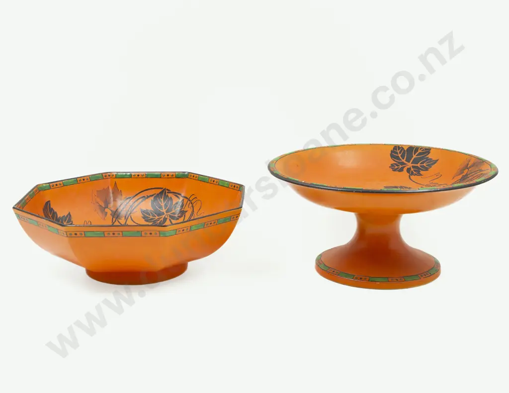 Shelley Art Deco Compote with Octagonal Bowl Image 1++