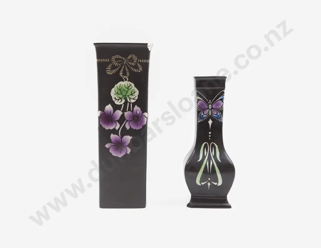 Shelley Violetta Vase with Square Baluster Butterfly Vase Image 1++