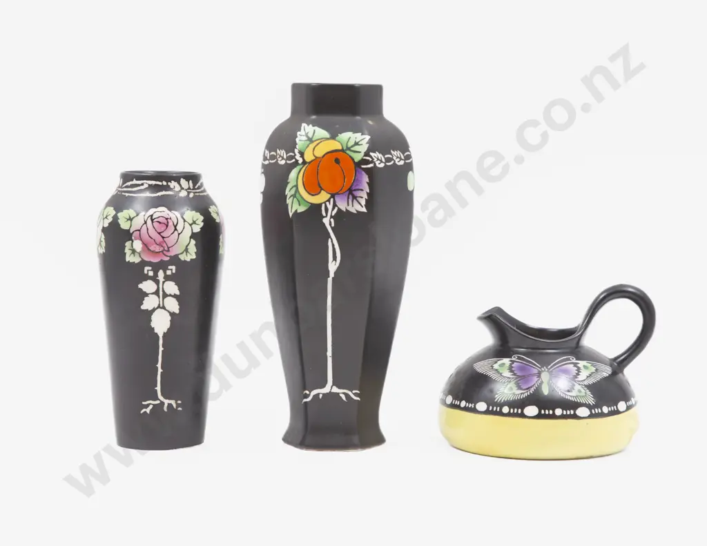 Shelley Butterfly Jug & Two Others Image 1++