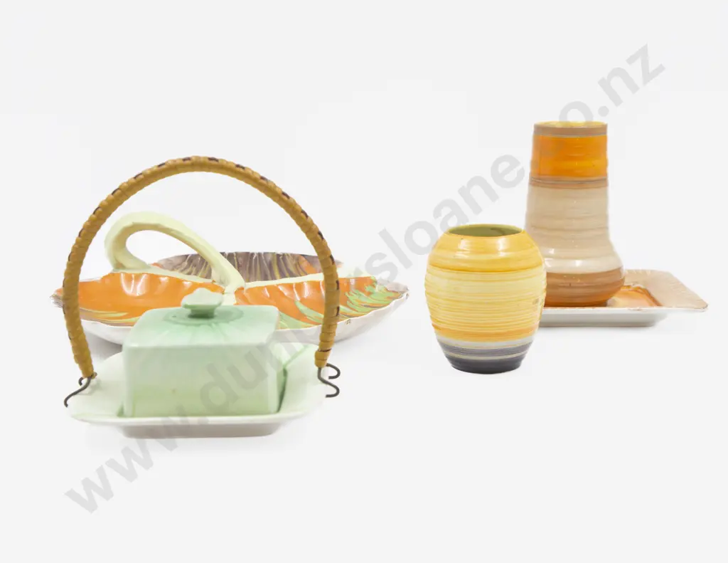 Shelley Dripware Butter Dish & Four Others Image 1++