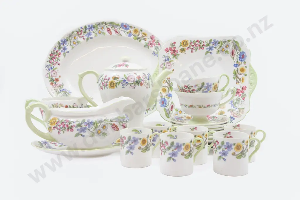 Shelley 21pce Tea Set Image 1++
