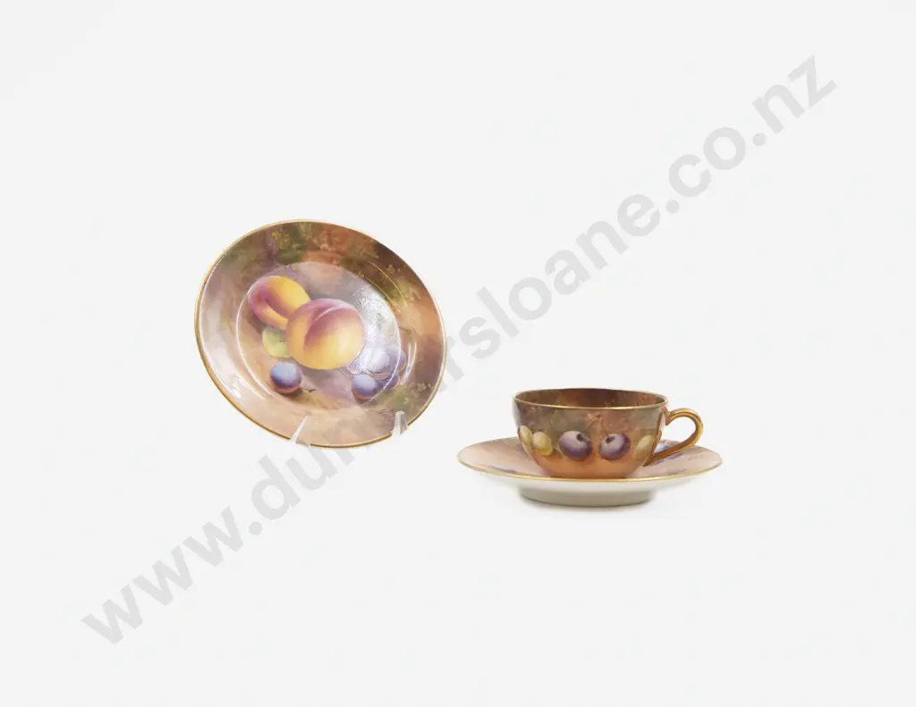 RW Miniature Teacup Saucer & Plate Image 1++