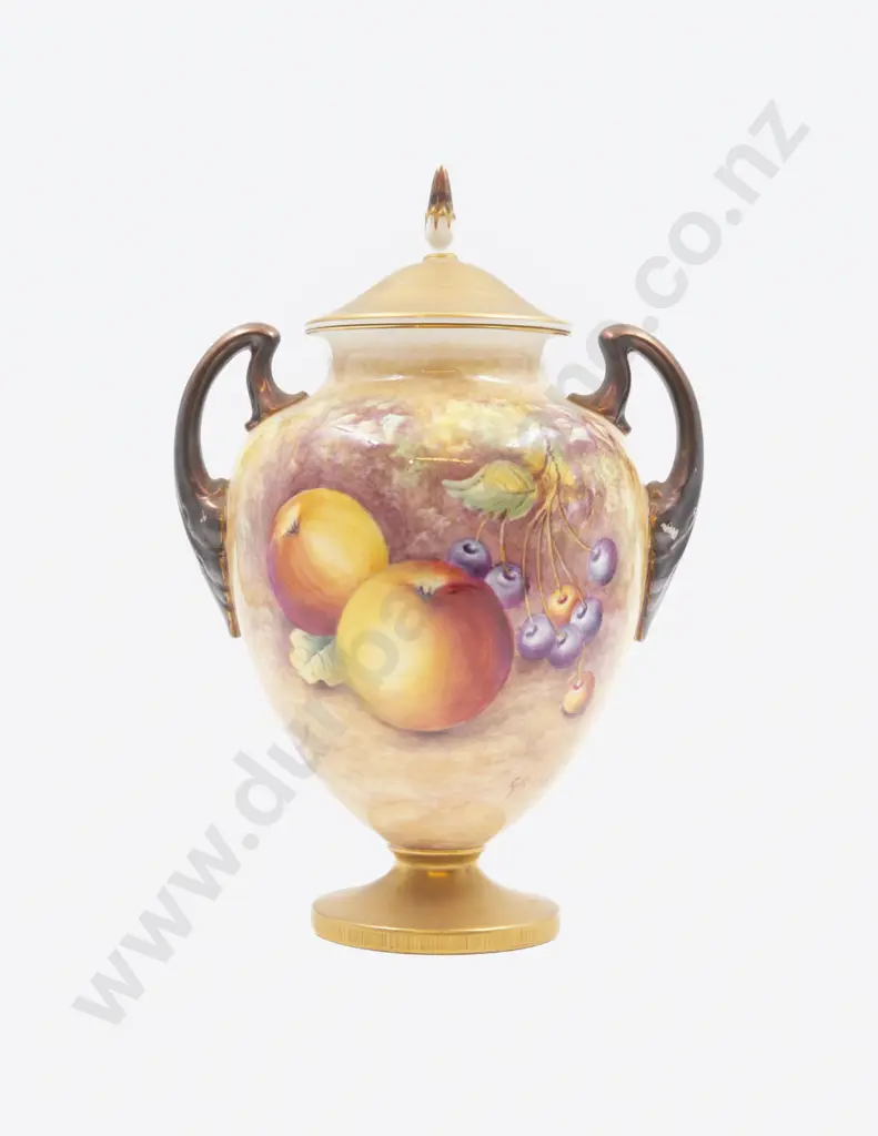 RW Ovoid Handled Vase & Cover Image 1++