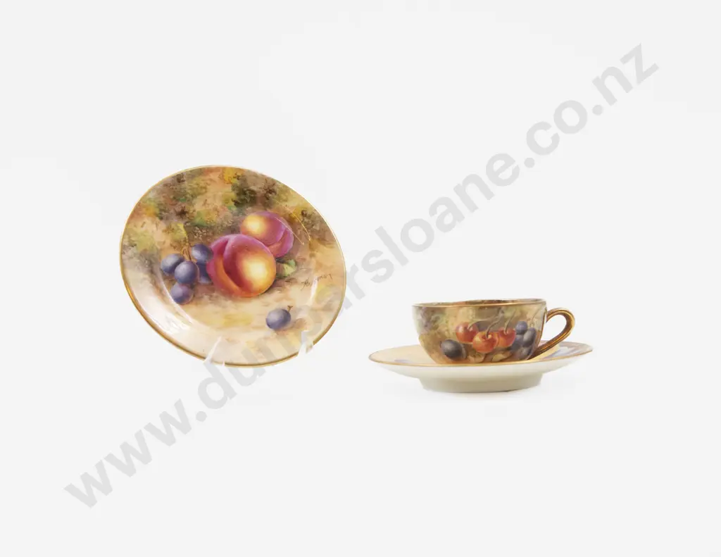 RW Miniature Teacup Saucer & Plate Image 1++