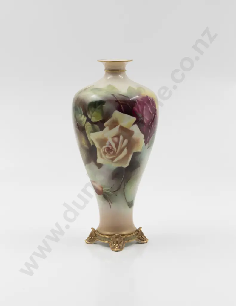 Royal Worcester Inverted Baluster Specimen Vase Image 1++