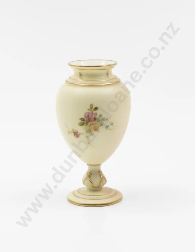 Royal Worcester Violet Globe and Urn Vase Image 1++