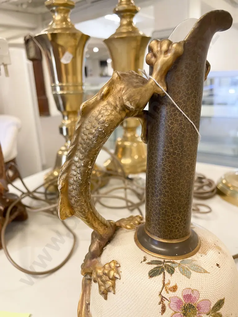 Doulton Burslem Dragon Handled Ewer Image 1++