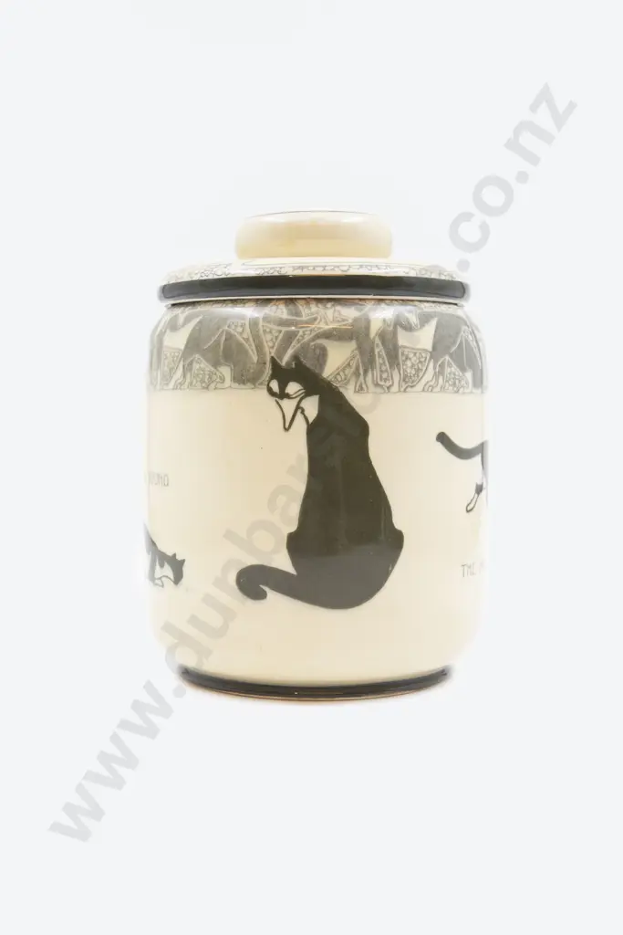 Royal Doulton Souter Cats Pattern Biscuit Barrel Image 1++