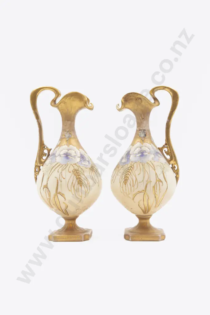 Pair Austrian Amphora Ewers Image 1++