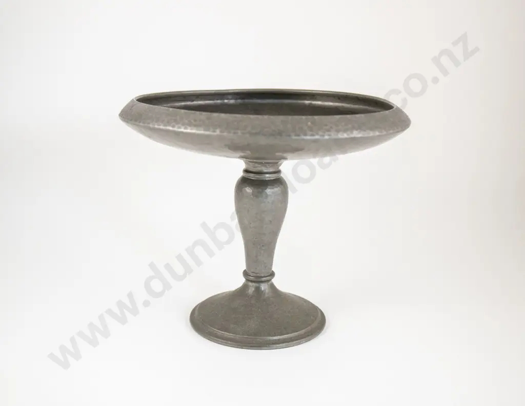 BCM 'Tudric" Pewter Stemmed Fruit Comport Image 1++