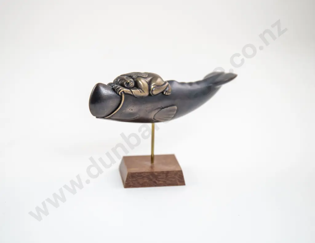 "Whalerider" Bronze Figure by Doug Marsden Image 1++