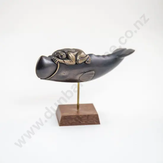 "Whalerider" Bronze Figure by Doug Marsden