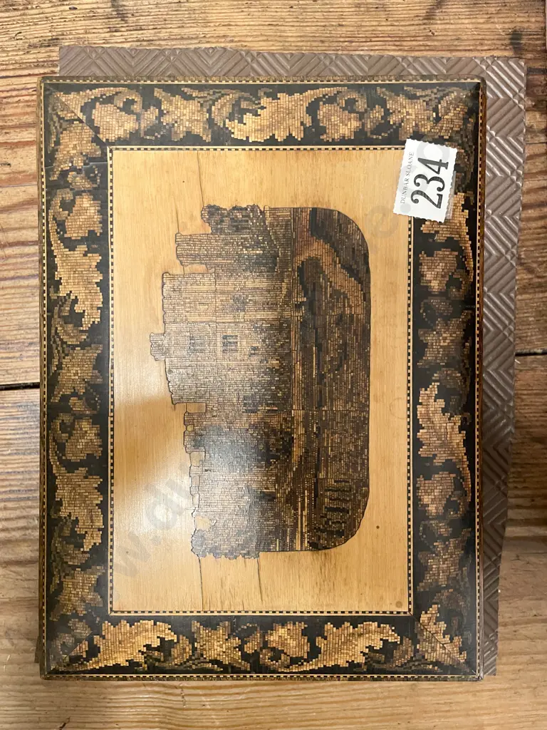 C19th Tunbridge Ware Games Box Image 1++