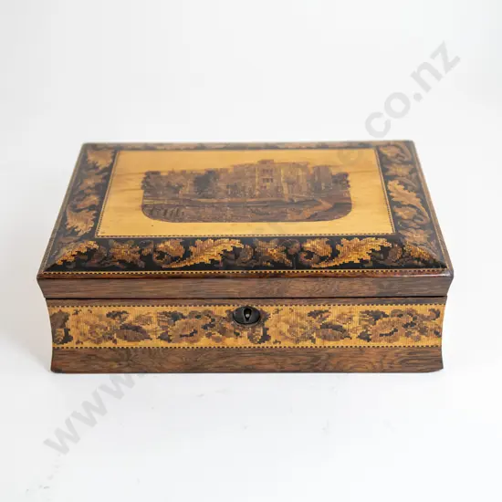 C19th Tunbridge Ware Games Box