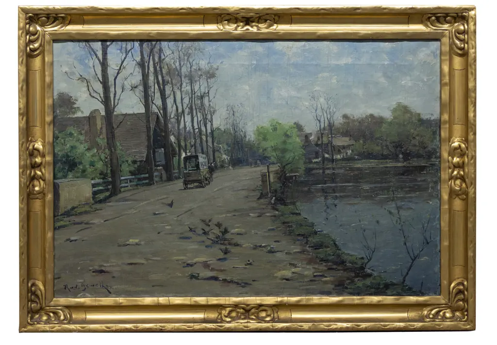 Unknown Artist - European Village Scene Image 1++
