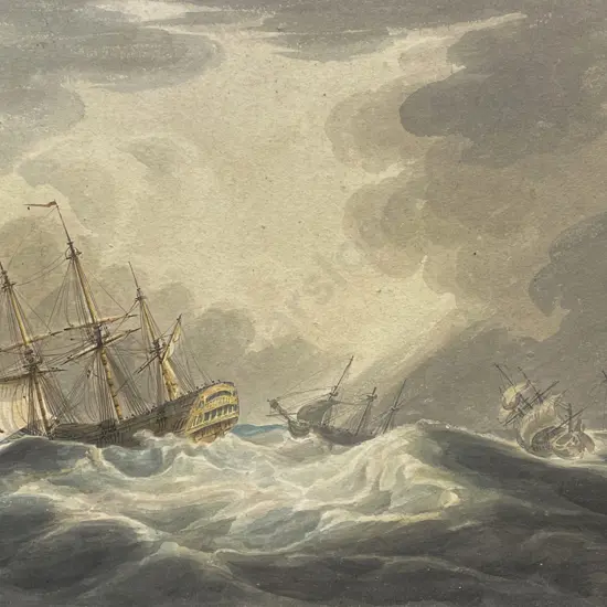 Unknown Artist - Marine Battle Scene