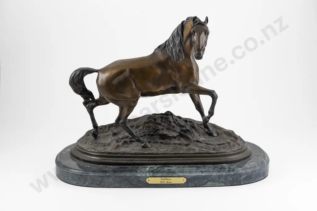 After Pierre Jules Mene "Stallion" Bronze Image 1++