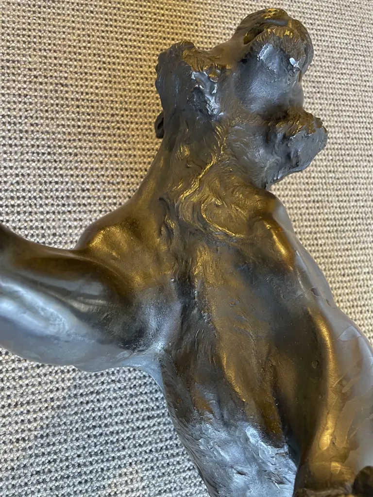 Large Late C19th Japanese Bronze Tiger Image 1++