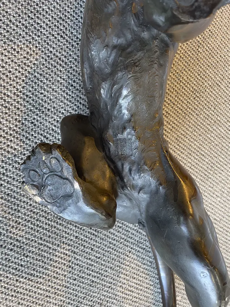 Large Late C19th Japanese Bronze Tiger Image 1++