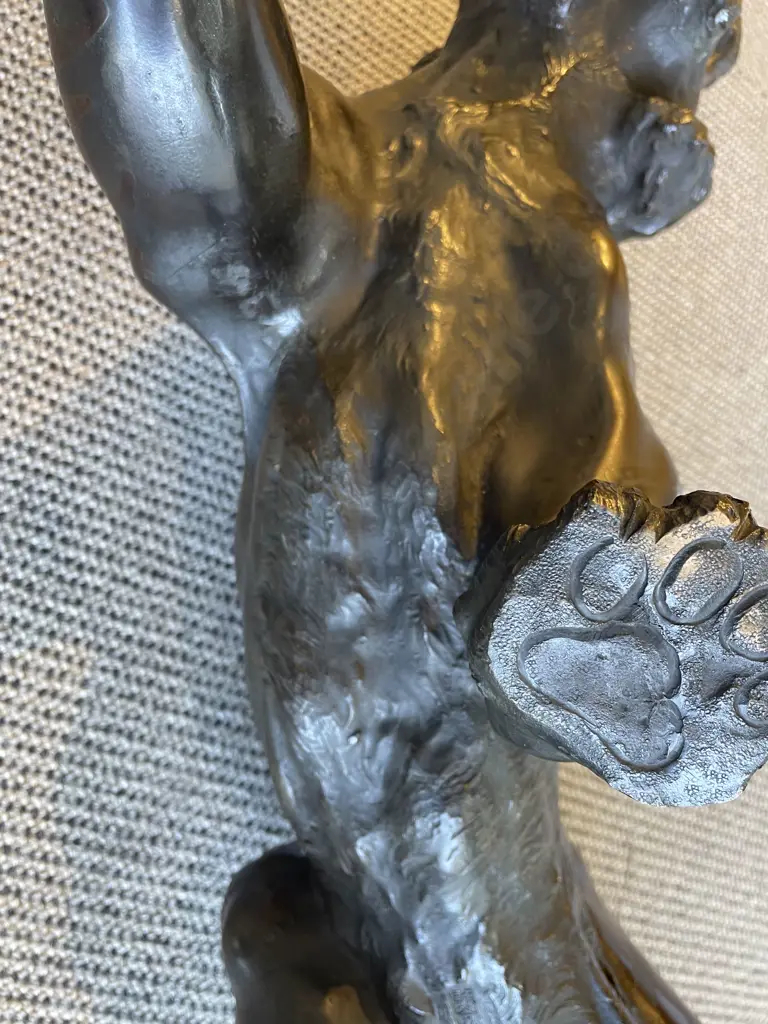 Large Late C19th Japanese Bronze Tiger Image 1++